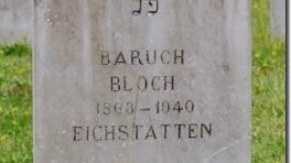 Grabstein Bernhard Baruch Bloch