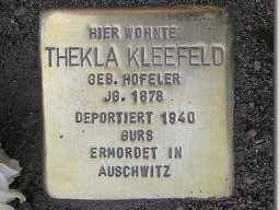 Stolpersteine Auguste Hofeler und Thekla Kleefeld