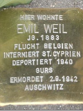 Stolperstein Emil Weil